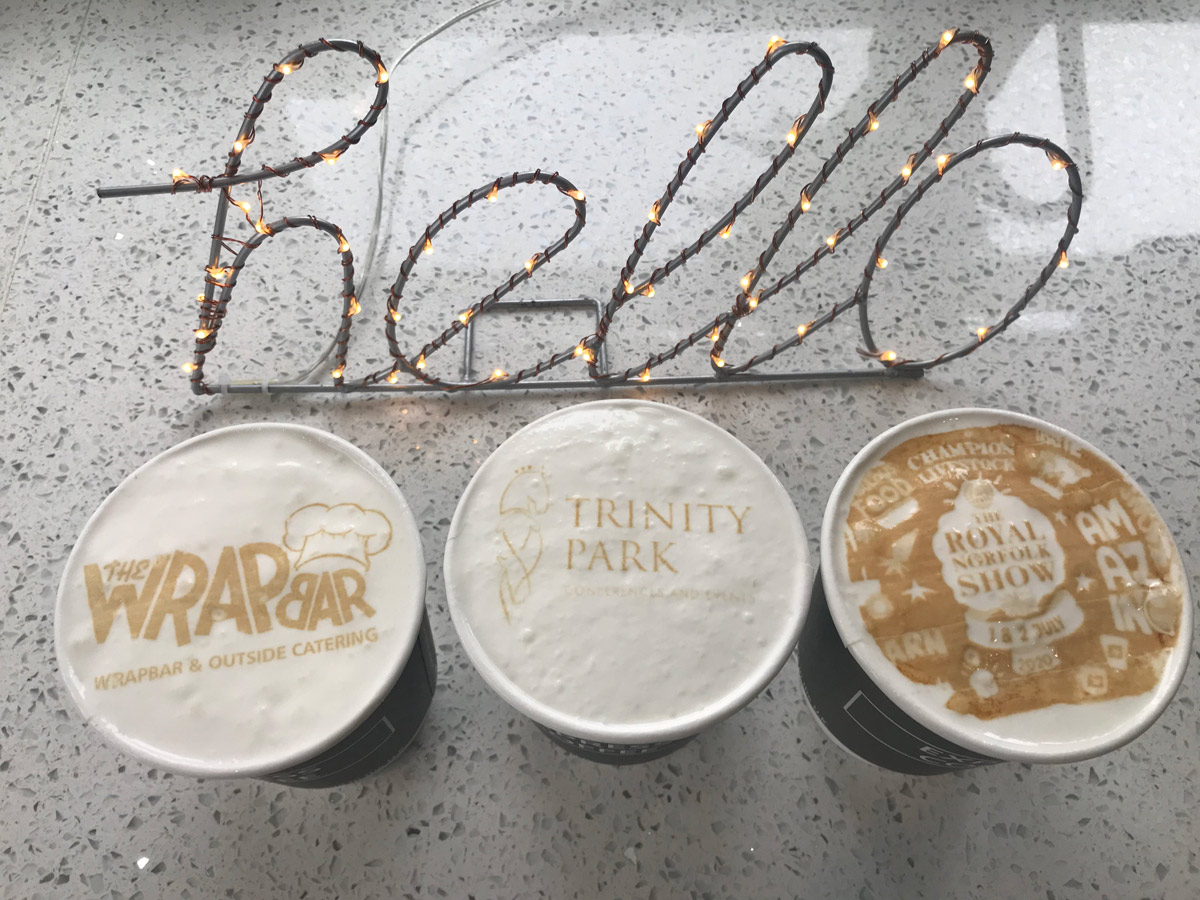 Personalised Branded Drinks from Express Coffee