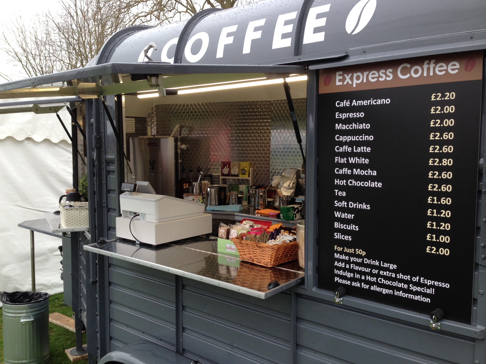 Speciality Mobile Coffee Bars from Express Coffee